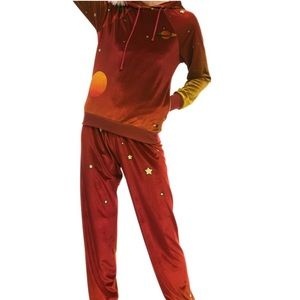 Aviator Nation Red and Orange Track Pants